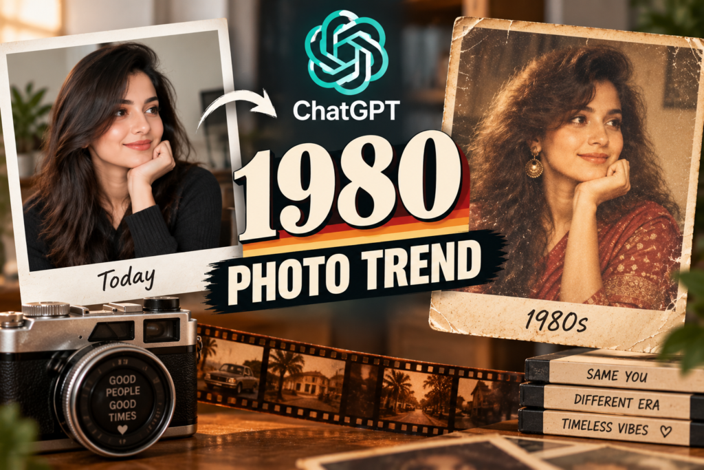 1980s AI Photo Prompt Chatgpt Trend