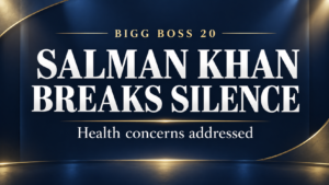 Salman Khan breaks silence on Bigg Boss 20 health concerns.