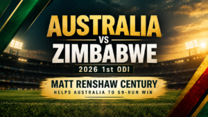 Australia vs Zimbabwe 2026 1st ODI