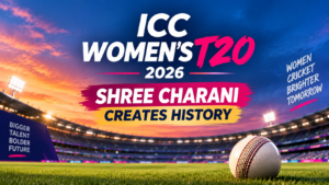 Shree Charani creates history in ICC Women T20 2026
