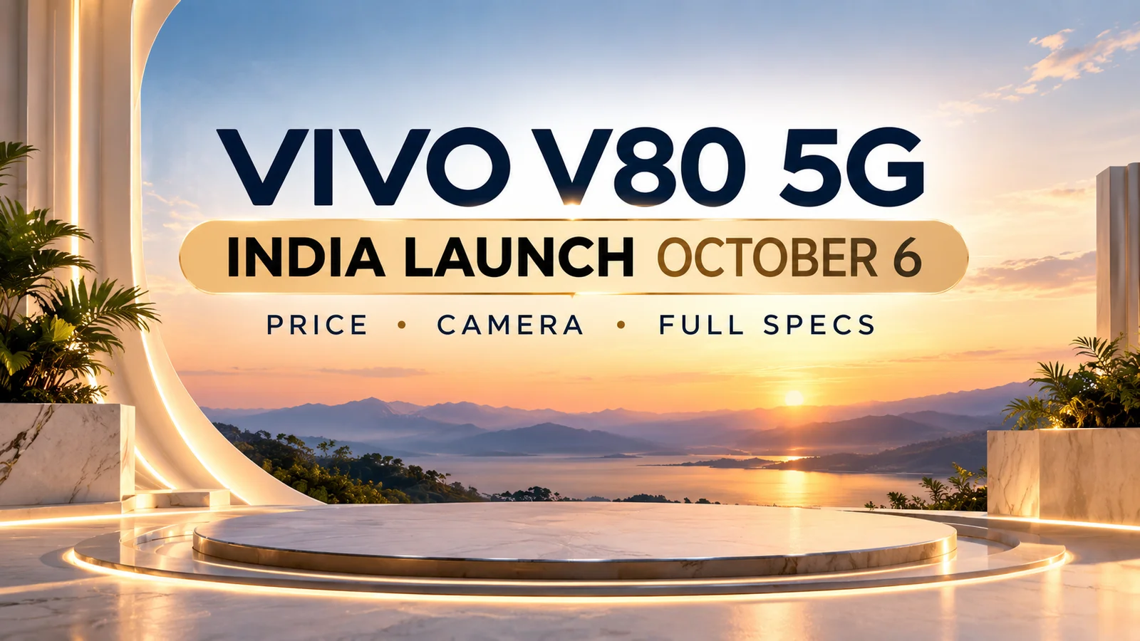 Vivo V80 5G India Launch October 6 price camera and full specs